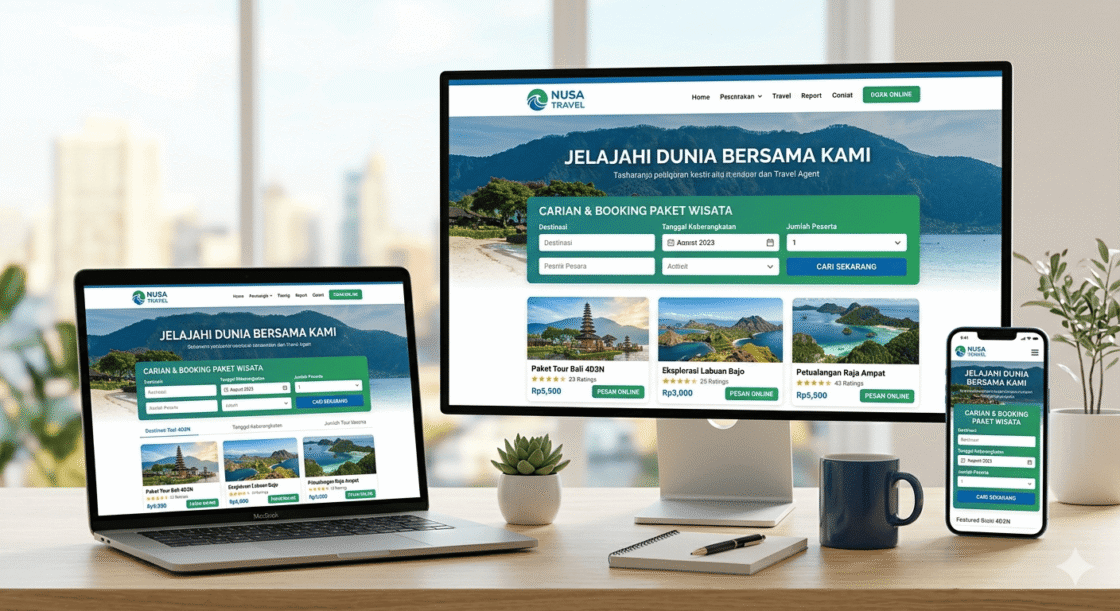 Jasa Pembuatan Website Travel Agent dengan Sistem Booking