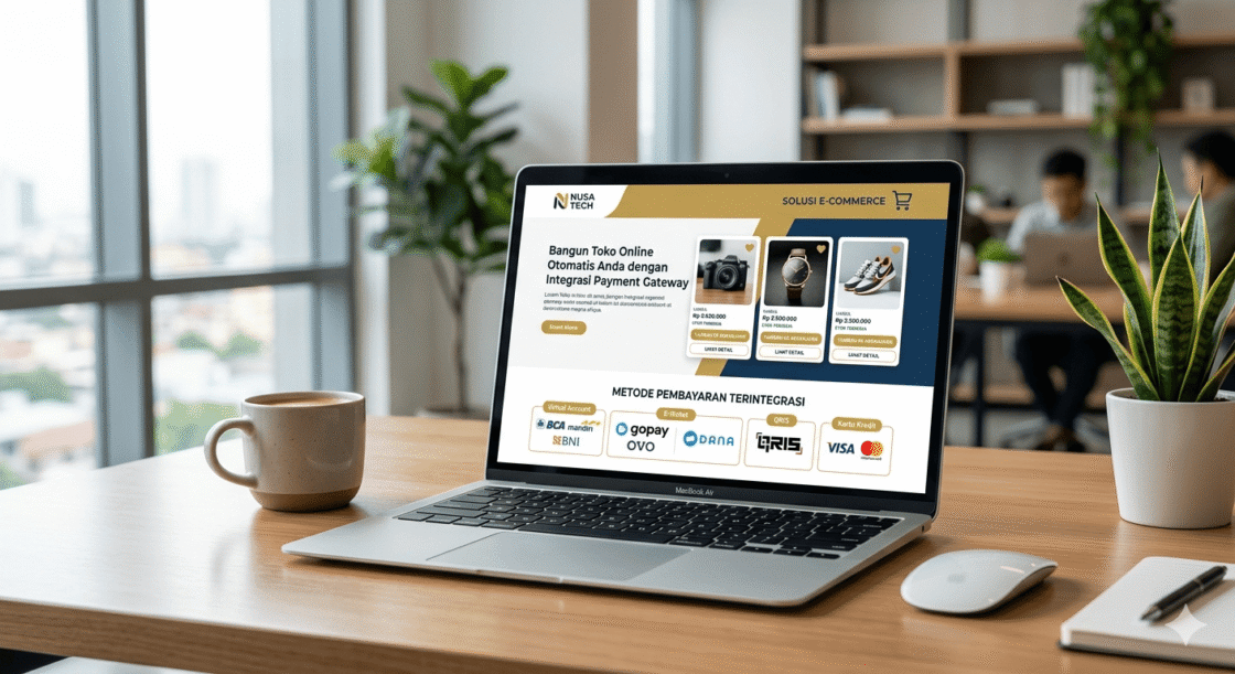 Desain Web Toko Online dengan Integrasi Payment Gateway