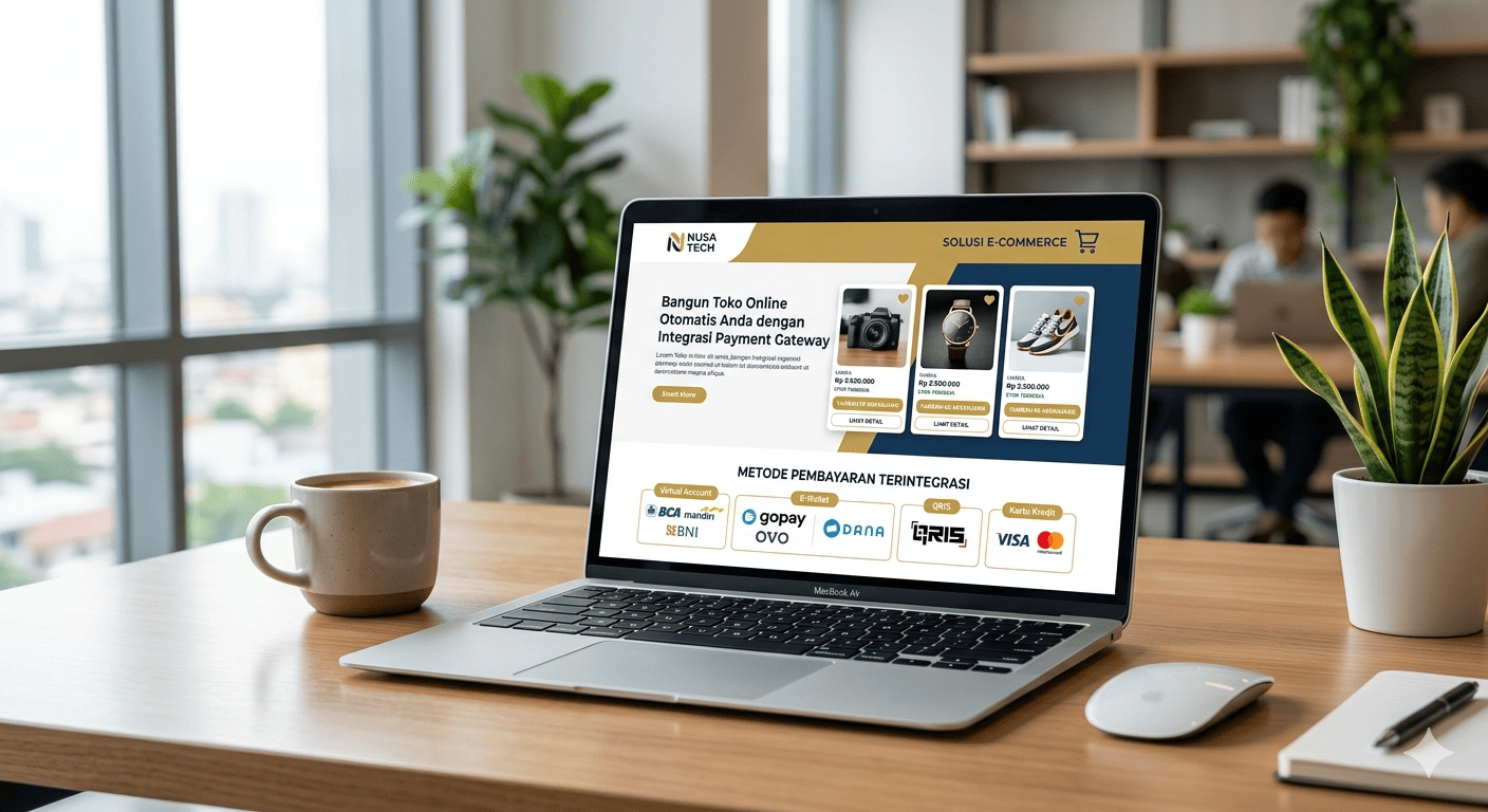 Desain Web Toko Online dengan Integrasi Payment Gateway